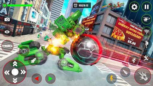 Red Ball Robot Car: Robot Game screenshot 2