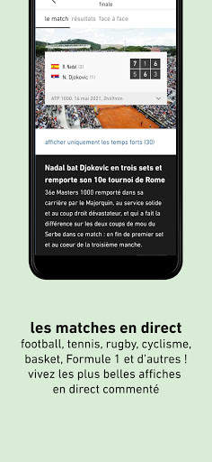 L'Équipe - Sport en direct : foot, tennis, rugby.. screenshot 5