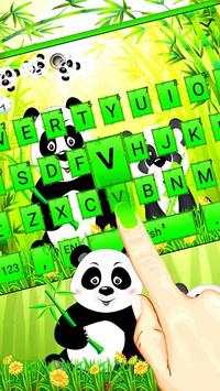 3D Cute Panda Gravity Keyboard Theme 🐼💖 2 تصوير الشاشة
