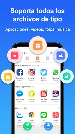 Easy Share - transferir archivos & Compartir apps screenshot 1