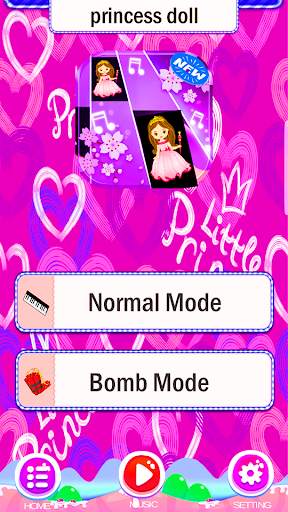 Princess doll game piano tiles screenshot 2