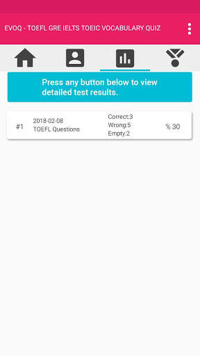 EVOQ – ENGLISH VOCABULARY QUIZ screenshot 7