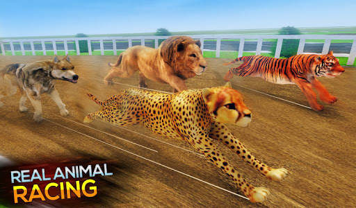 Real Safari Animal Racing Simulator - Wild Race 3D screenshot 1