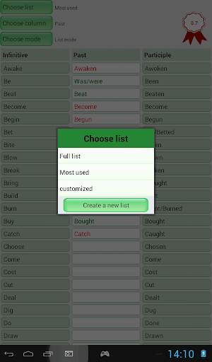 English Irregular Verbs скриншот 13