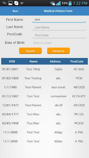 Medical History Forms Lite screenshot 4