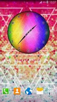 Rainbow Clock Widget 6 تصوير الشاشة