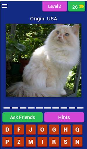 Cat Breed Quiz Game (Cat Game) screenshot 2