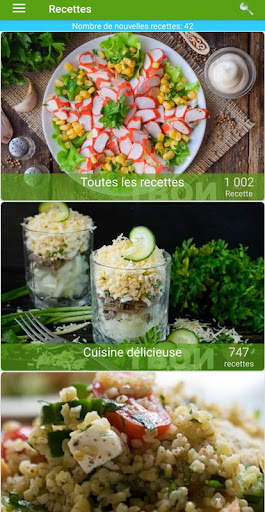 Recettes de salades screenshot 1