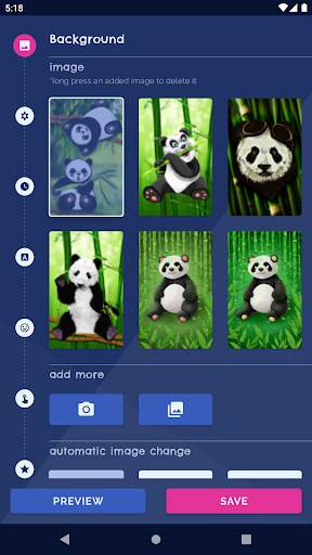 Panda Kawaii Live Wallpaper screenshot 1