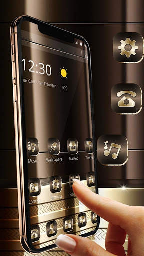 Gold Brown Business Luxury Theme screenshot 1
