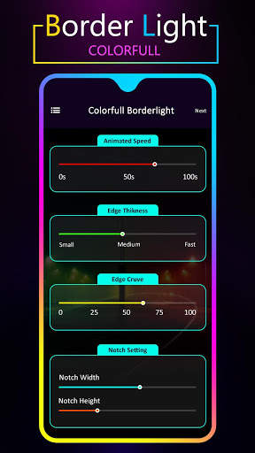 Colorful Border Light : Edge Video Live Wallpaper screenshot 6