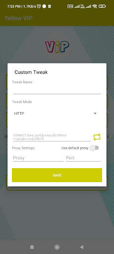 Yellow VIP VPN screenshot 2