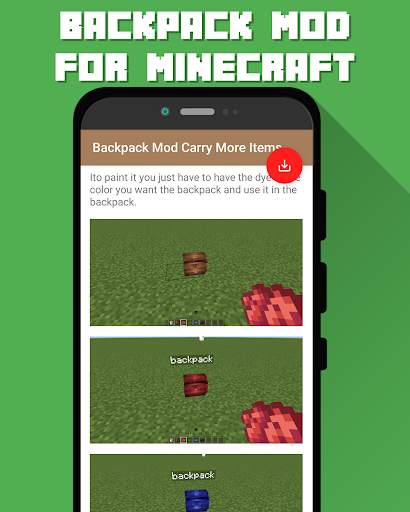 Backpack Mod screenshot 2