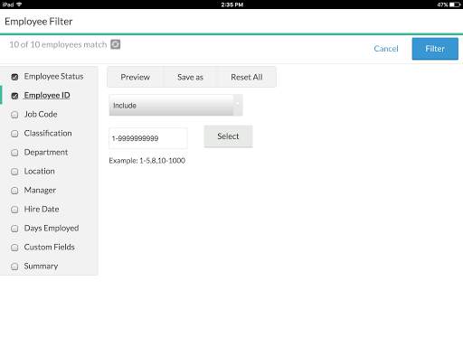 TimeClock Plus Mobile Manager screenshot 4