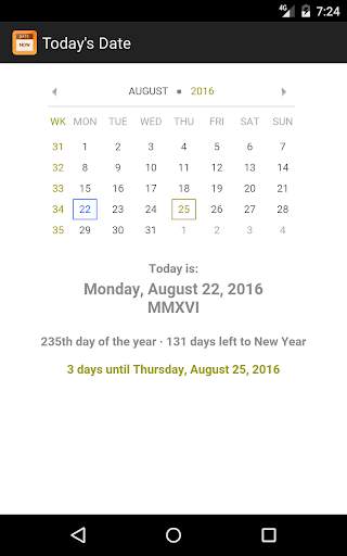 Today's Date screenshot 3