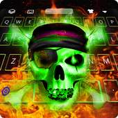 Hell Skull Fire Keyboard Theme 1.0