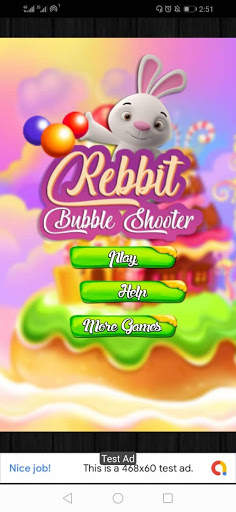 Rabbit Bubbles Shooter - game menembak bola screenshot 1