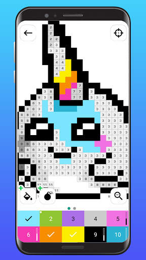 Color By Number - Unicorns Pixel Art screenshot 1