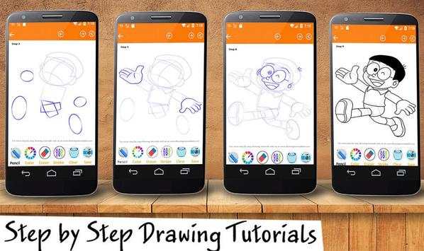 How To Draw Doraemon cartoon screenshot 2