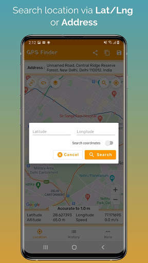Gps Coordinates finder - save & share location स्क्रीनशॉट 2