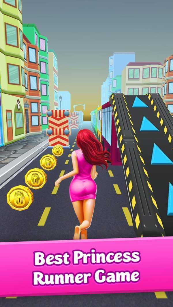 Pink Princess Run - Subway Escape Girl Run Temple screenshot 2