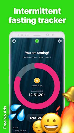 Fasten - Fasting Tracker Free. Zero Carb Diet screenshot 1
