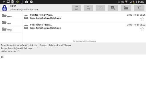 Mail1Click - Secure Mail screenshot 8