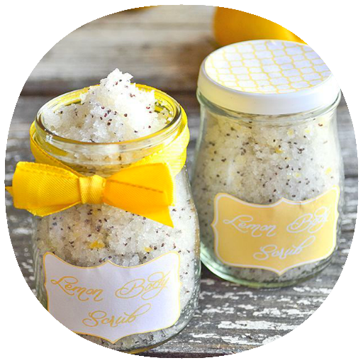 Organic Body Scrubs Care Recipes Guide icon