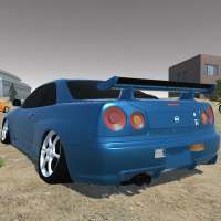 Driving Skyline R34 Drift Car logo