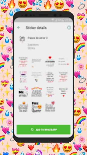 Stickers romanticos y frases de amor para WhatsApp screenshot 5