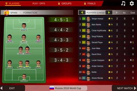 Liga sepak bola pro: Piala Dunia 2018 screenshot 3