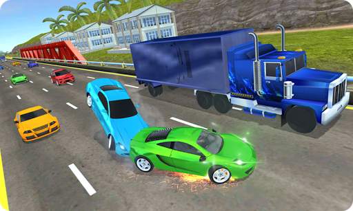 High Speed Traffic Car Driving Road Race Simulator screenshot 5