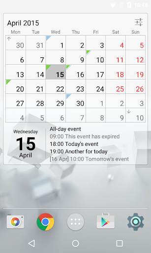 Calendar Widget Month   Agenda screenshot 2