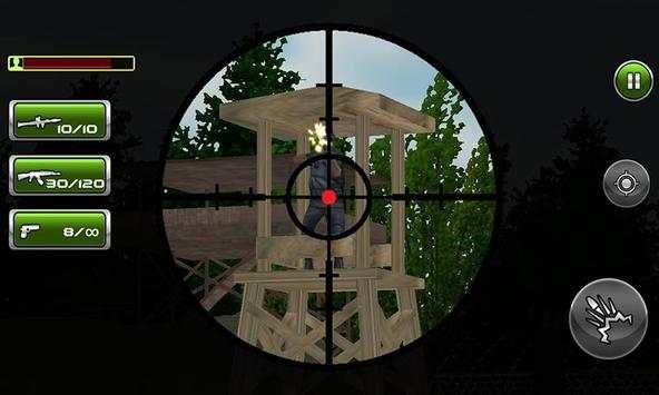 Komando Sniper Shooter-3D War screenshot 8