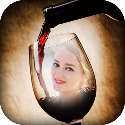 Wine Glass Photo Frame 1.20