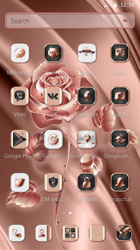 Rose Gold Rosette Theme screenshot 2
