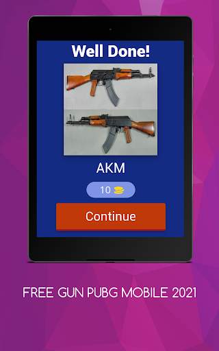 Guess the gun in pubg mobile FREE GUN  2021 screenshot 9