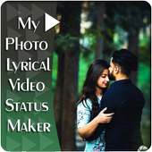 Photo to video maker with old song lyrics icon