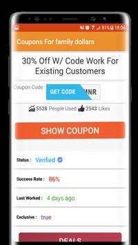 Smart Coupon For Family Dollars2 - 89% OFF Deals screenshot 3