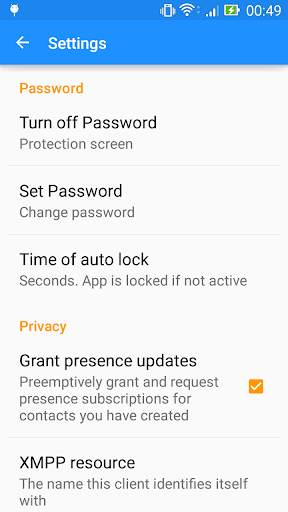 Xmpp Messenger - Pin-code, Jabber screenshot 5