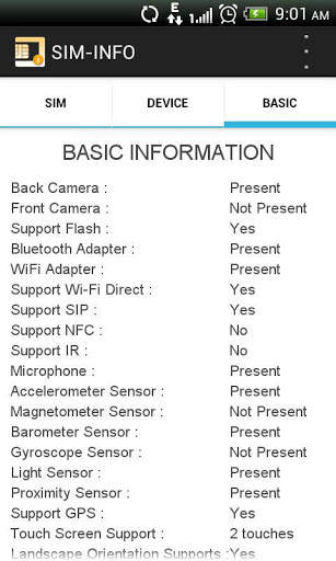 SIM - INFO screenshot 3