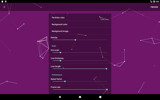Particle Constellations Live Wallpaper screenshot 5