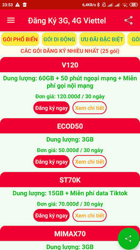Đăng ký 3G/4G Viettel screenshot 2