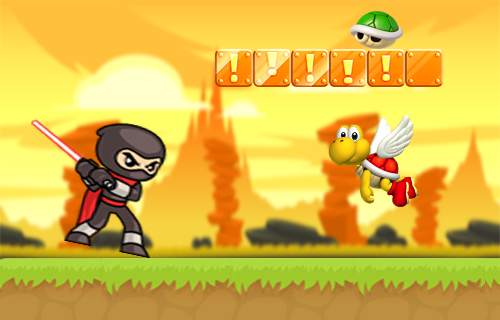 Super Stick man Ninja Runner :Ninja fighting screenshot 1