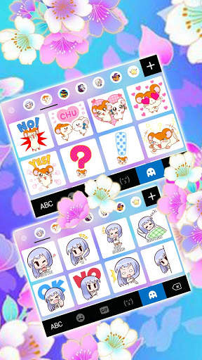 Bright Flowers 2 Keyboard Background screenshot 5