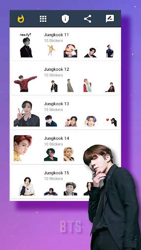 Jungkook BTS Stickers for WA screenshot 6
