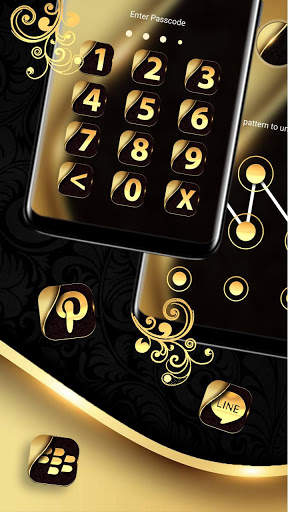 Gold Black Launcher Theme screenshot 5