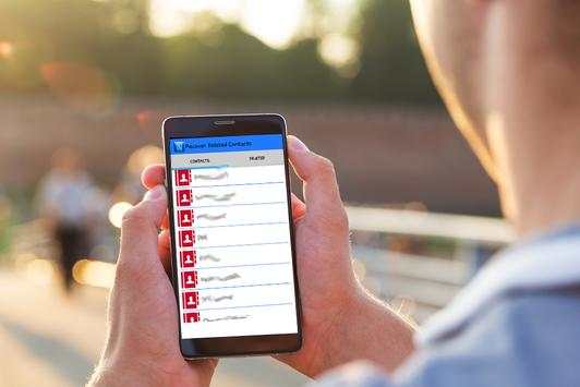 Restore contacts:Backup, Recovery deleted contacts screenshot 1