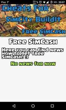Cheats For SimCity BuildIt screenshot 1