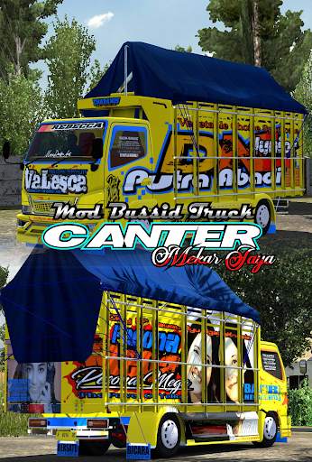 Mod Bussid Truck Canter Mekar Jaya screenshot 1